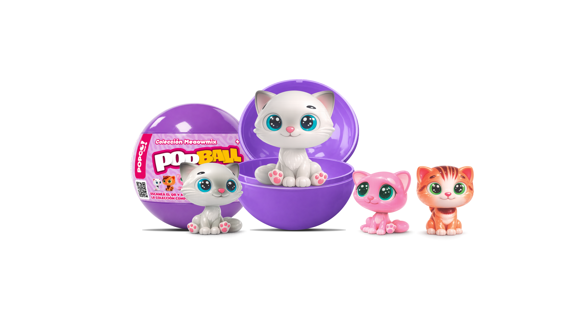 PopBall MeaowMix abierta